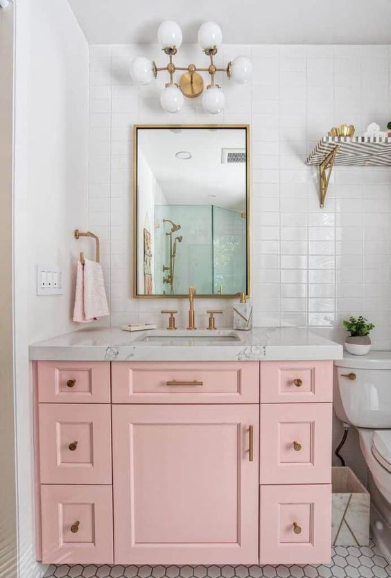 Pink Bathroom Vanity